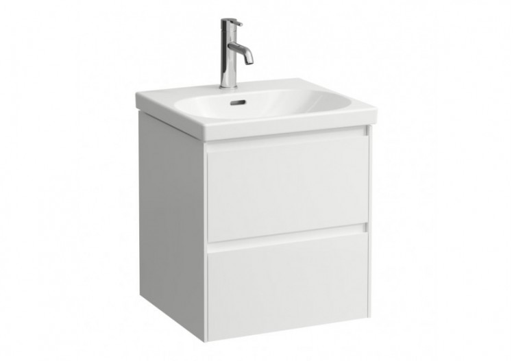 Meuble sous lavabo 2 tiroirs Lani Blanc mat 480 x 450 x 515 mm - H4035121122601 - Laufen