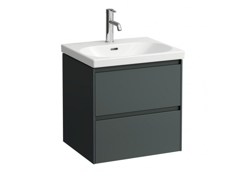 Meuble sous lavabo 2 tiroirs Lani Gris signalisation 535 x 450 x 515 mm - H4035221122661 - Laufen Meuble sous lavabo 2 tiroirs Lani Gris signalisation 535 x 450 x 515 mm - H4035221122661 - Laufen