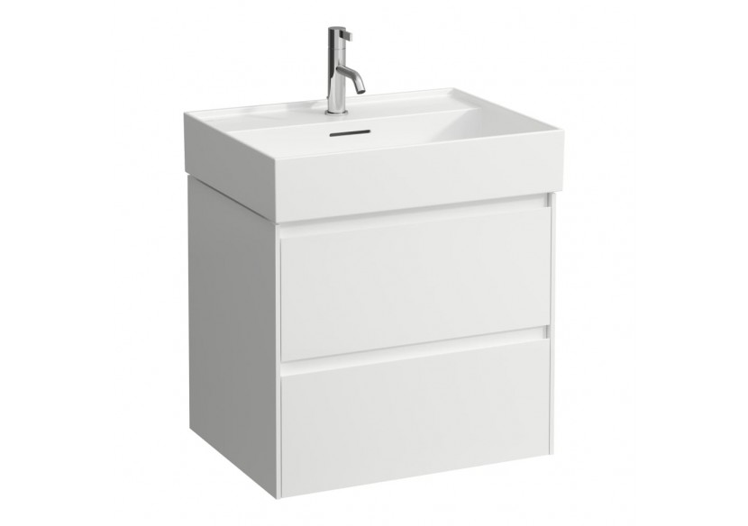 Meuble sous lavabo 2 tiroirs Lani Blanc mat 585 x 450 x 515 mm - H4035321122601 - Laufen