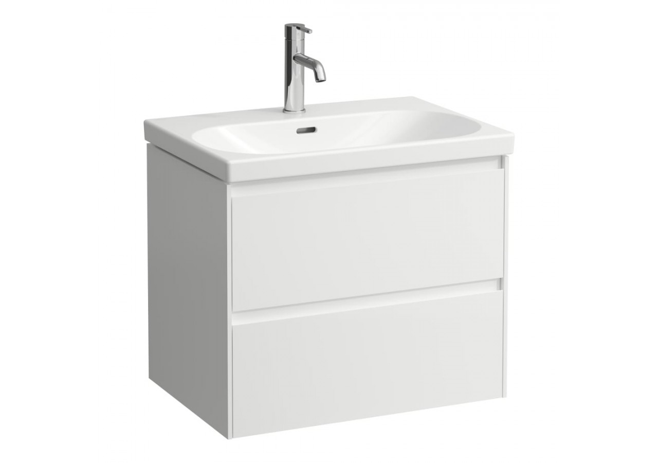 Meuble sous lavabo 2 tiroirs Lani Blanc mat 635 x 450 x 515 mm - H4035421122601 - Laufen