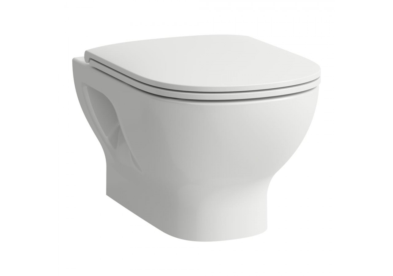 Cuvette suspendue Basic sans bride Lua Blanc LCC 520 x 360 x 345 mm - H8200814000001 - Laufen
