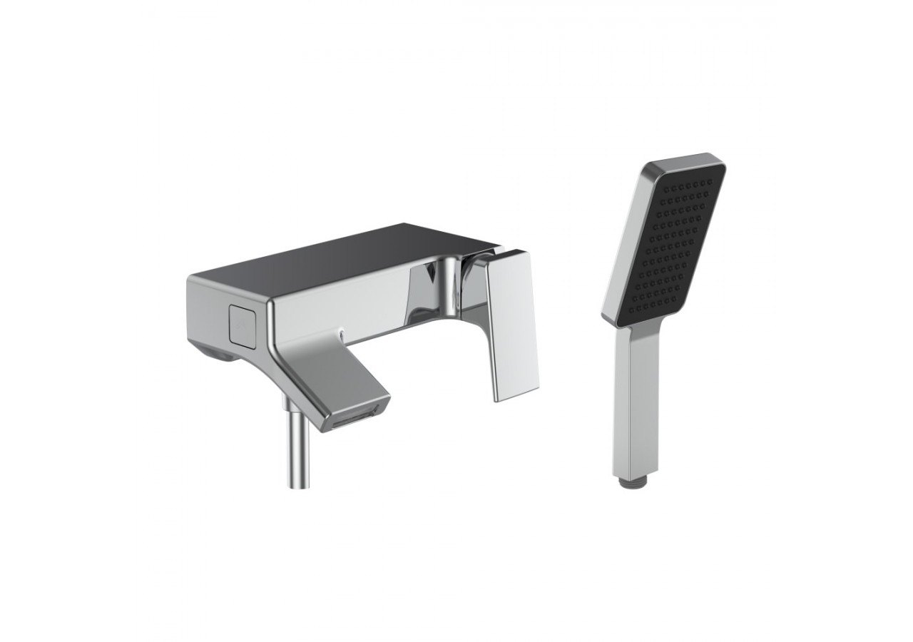 Mitigeur de bain-douche avec douchette à main et flexible Sense - HF901260100600 - Laufen