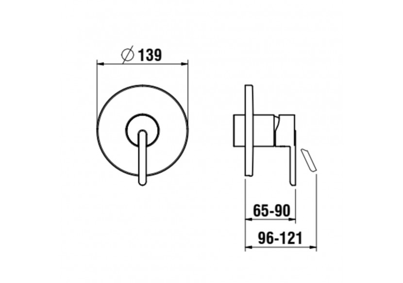 Mitigeurs de douche Lua - H3310860040001 - Laufen