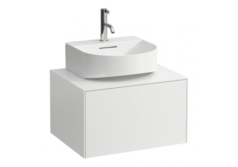Meuble sous lavabo 1 tiroir Sonar Blanc mat 575 x 455 x 340 mm - H4054310341701 - Laufen