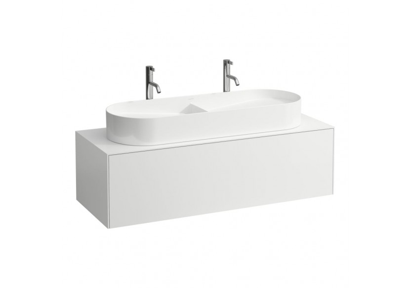 Meuble sous lavabo 1 tiroir Sonar Blanc mat 1175 x 455 x 340 mm - H4054710341701 - Laufen