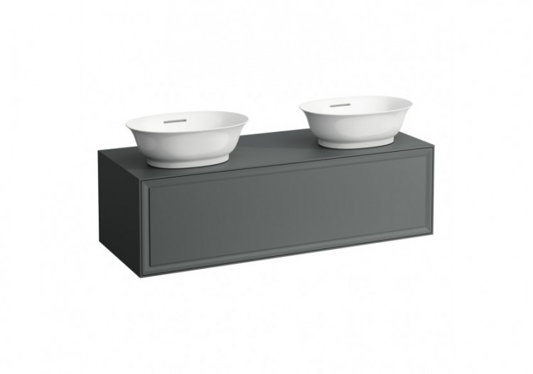 Meuble 1 tiroir New Classic Gris signalisation 1175 x 455 x 345 mm - H4060800856271 - Laufen