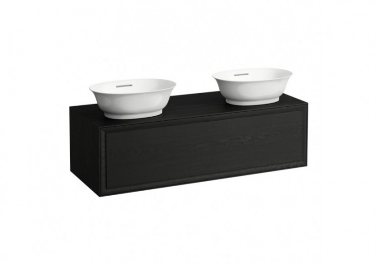 Meuble 1 tiroir New Classic Chêne noirci 1175 x 455 x 345 mm - H4060800856281 - Laufen