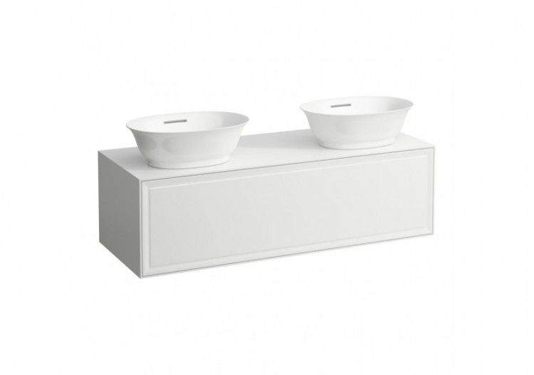 Meuble 1 tiroir New Classic Blanc brillant 1175 x 455 x 345 mm - H4060800856311 - Laufen