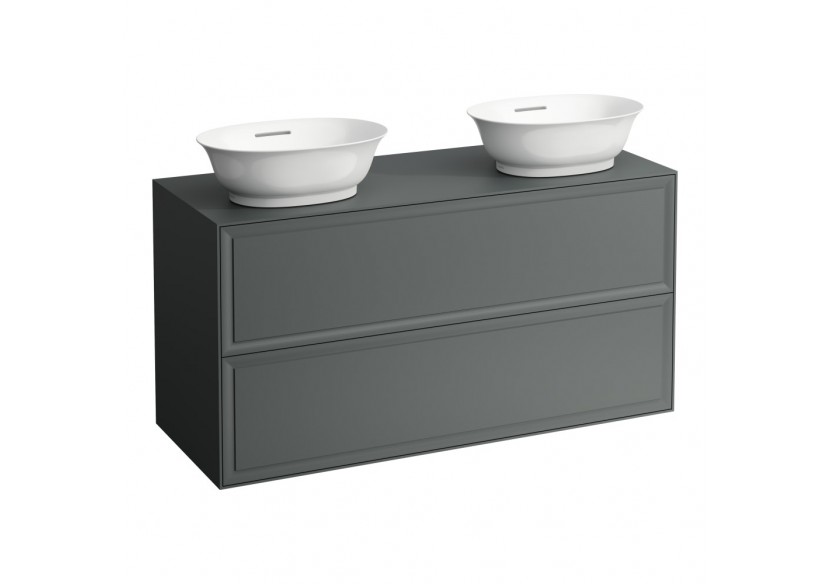 Meuble 1200 2 tiroirs New Classic Gris signalisation 1175 x 455 x 600 mm - H4060890856271 - Laufen