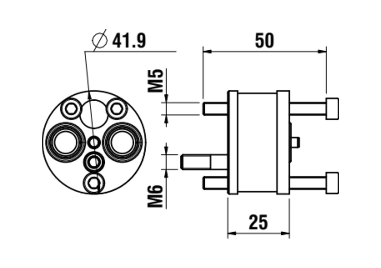 Jeu de rallonge 25 mm pour Simibox 1-Point Divers - HF530020000000 - Laufen