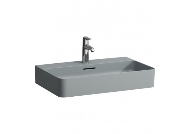 Lavabo mural ou à poser Val Graphite mat 650 x 420 x 155 mm - H8102847581091 - Laufen