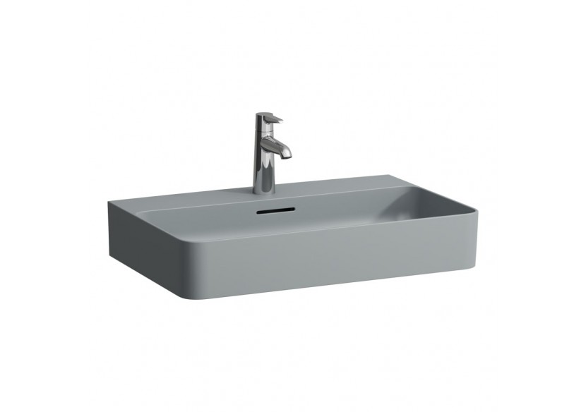 Lavabo mural ou à poser Val Graphite mat 650 x 420 x 155 mm - H8102847581581 - Laufen