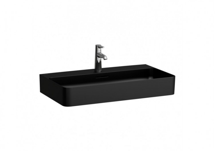 Lavabo mural ou à poser Val Noir mat 750 x 420 x 155 mm - H8102857161081 - Laufen