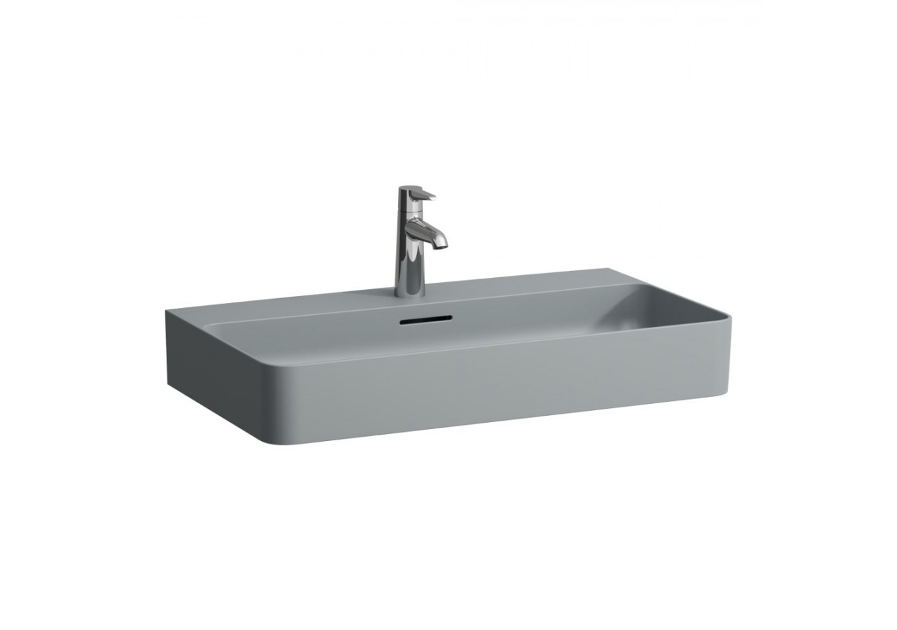 Lavabo mural ou à poser Val Graphite mat 750 x 420 x 155 mm - H8102857581111 - Laufen