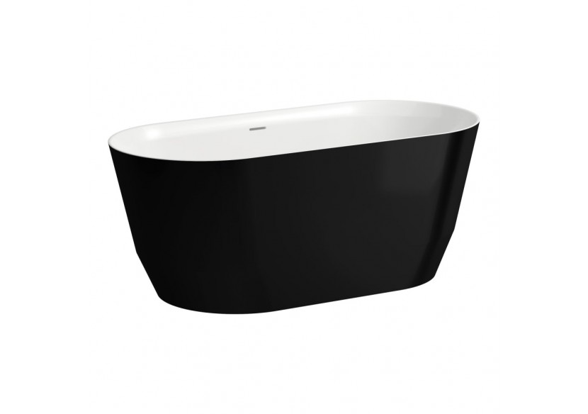 Baignoire indépendante Laufen pro Noir brillant / blanc brillant 1500 x 700 x 590 mm - H2439520640001 - Laufen