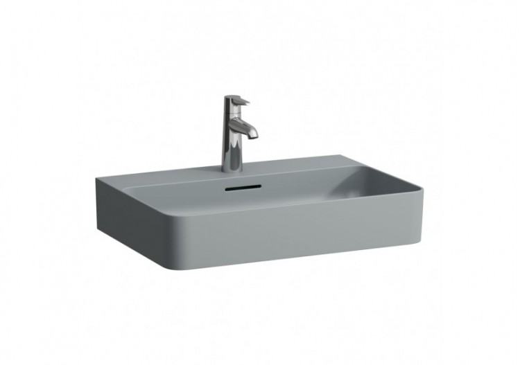 Lavabo mural ou à poser sur meuble Val Graphite mat 600 x 420 x 155 mm - H8102837581121 - Laufen