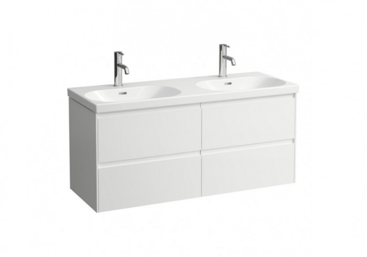 Meuble sous lavabo 4 tiroirs Lani Blanc mat 1180 x 450 x 515 mm - H4035741122601 - Laufen