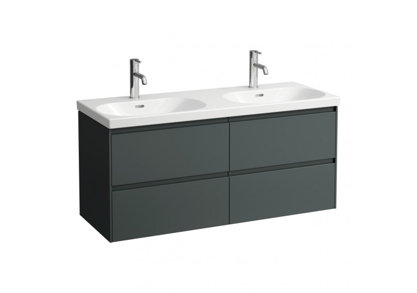 Meuble sous lavabo 4 tiroirs Lani Gris signalisation 1180 x 450 x 515 mm - H4035741122661 - Laufen