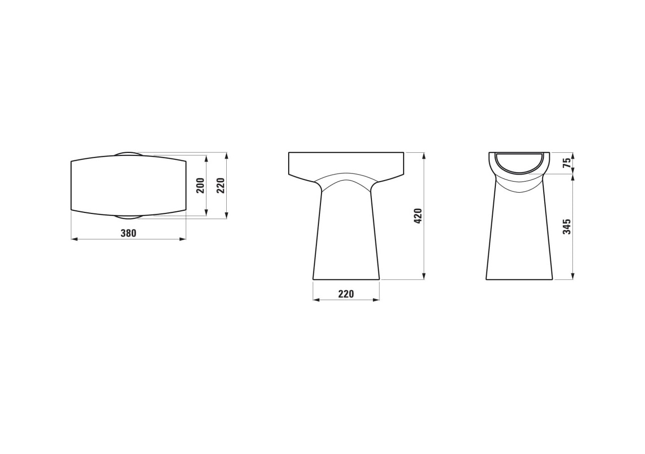 Sculpture 'Baboon' en céramique Home Blanc mat - H8702617570001 - Laufen