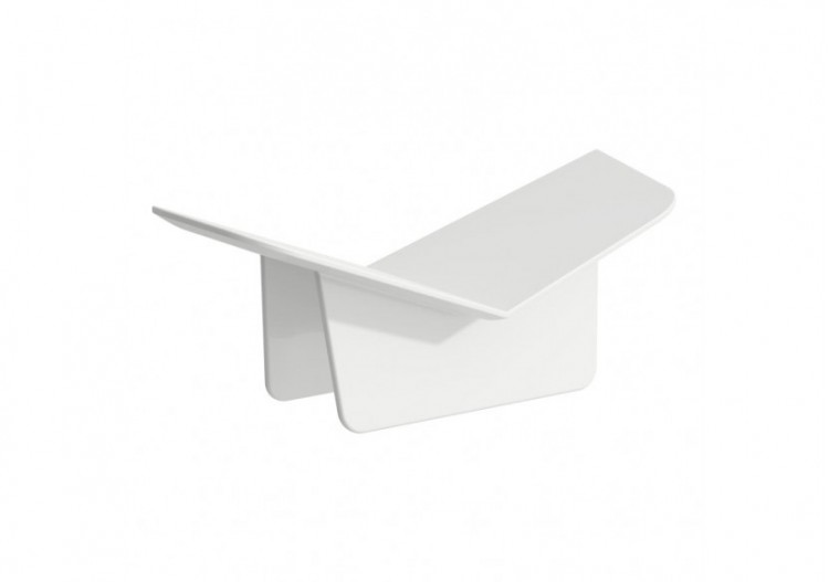 Porte-livre/revue 'Libro' en céramique Home Blanc mat - H8777787570001 - Laufen