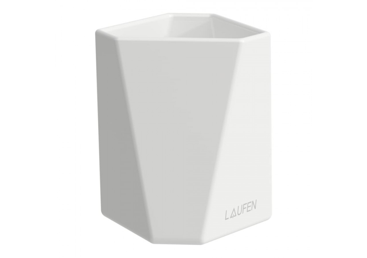 Verre 'Trio' en céramique Home Blanc - H8777740000001 - Laufen