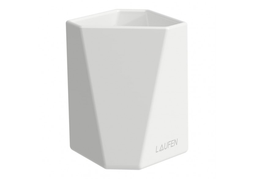 Verre 'Trio' en céramique Home Blanc - H8777740000001 - Laufen