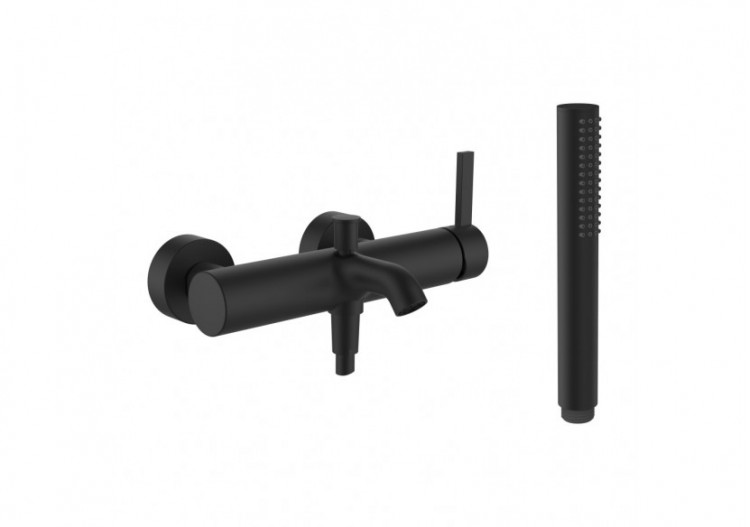 Mitigeur de bain avec flexible et douchette à main TwinStick Kartell - H3213370811411 - Laufen