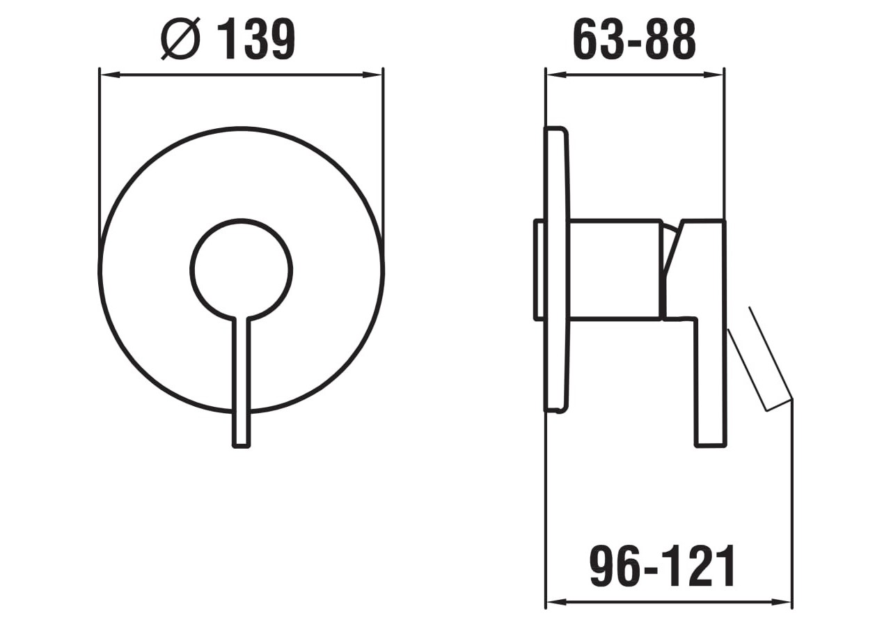 Mitigeurs de douche Kartell - H3313360830001 - Laufen