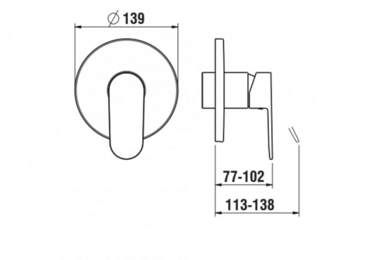 Mitigeurs de douche Neja - H3315160040001 - Laufen 2