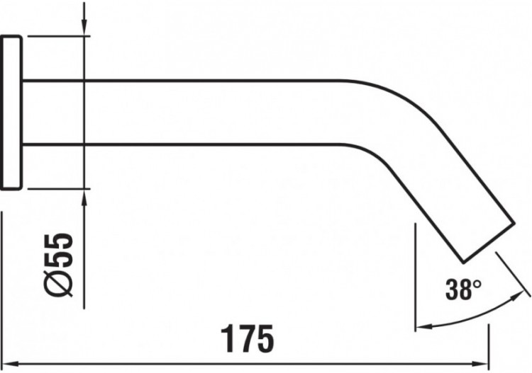 Bec mural 175 mm Kartell - H3713300830601 - Laufen 2