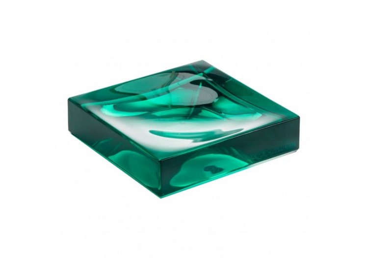 Porte-savon 'Boxy' matière plastique Kartell Vert émeraude - H3833300920001 - Laufen