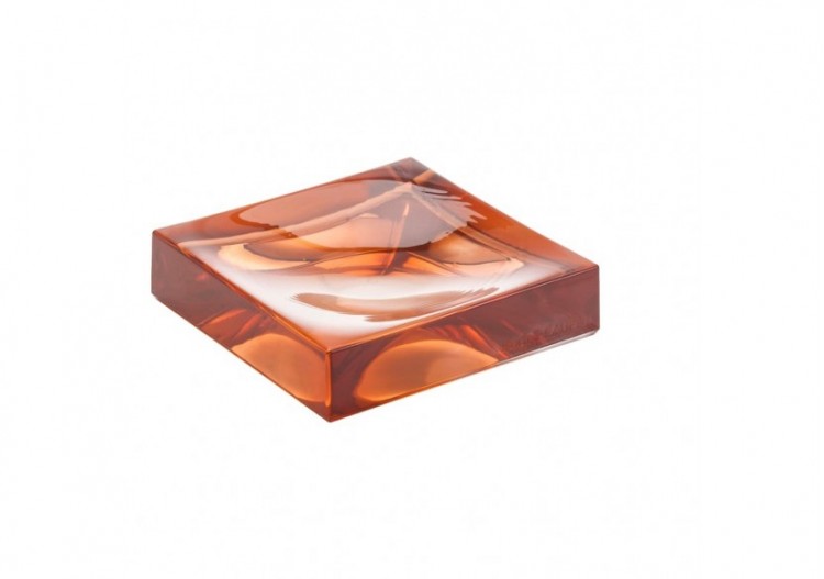 Porte-savon 'Boxy' matière plastique Kartell Rose poudré - H3833300930001 - Laufen