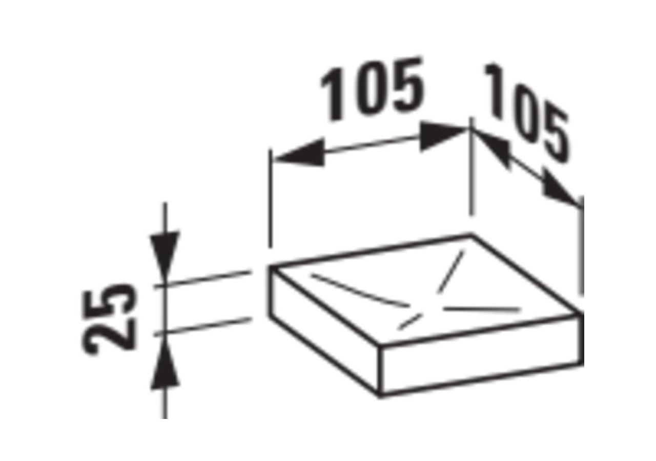 Porte-savon 'Boxy' matière plastique Kartell Rose poudré - H3833300930001 - Laufen