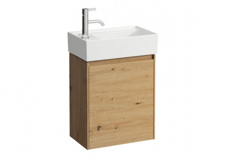 Meuble sous lavabo 450 1 porte Lani Chêne sauvage 435 x 270 x 515 mm - H4039011122671 - Laufen