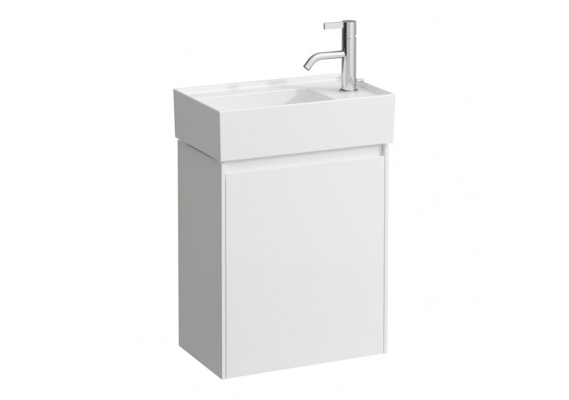 Meuble sous lavabo 450 1 porte Lani Blanc brillant 435 x 270 x 515 mm - H4039021122611 - Laufen
