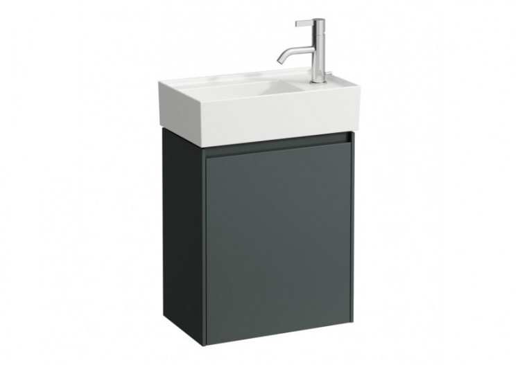 Meuble sous lavabo 450 1 porte Lani Gris signalisation 435 x 270 x 515 mm - H4039021122661 - Laufen
