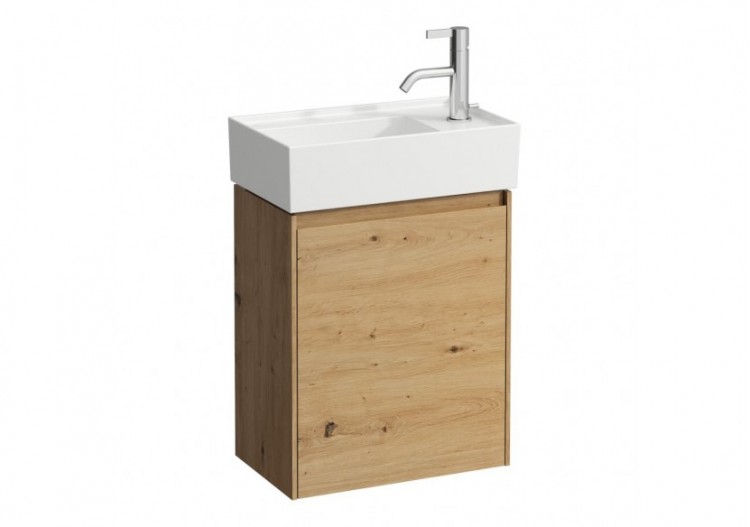 Meuble sous lavabo 450 1 porte Lani Chêne sauvage 435 x 270 x 515 mm - H4039021122671 - Laufen