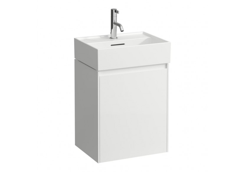 Meuble sous lavabo 450 1 porte Lani Blanc mat 435 x 330 x 515 mm - H4039111122601 - Laufen