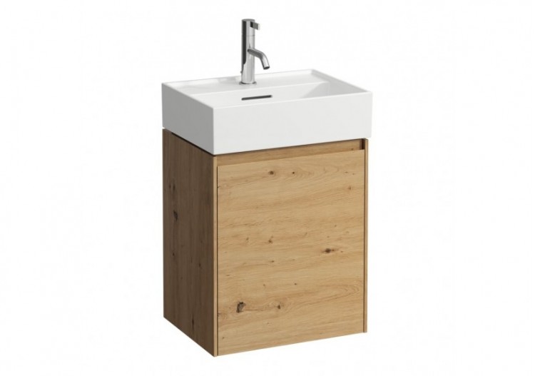 Meuble sous lavabo 450 1 porte Lani Chêne sauvage 435 x 330 x 515 mm - H4039111122671 - Laufen