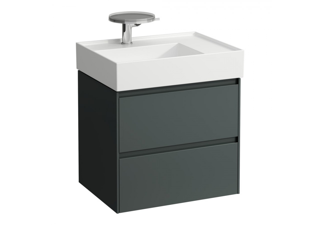 Meuble sous lavabo 600 2 tiroirs Lani Gris signalisation 585 x 450 x 515 mm - H4039321122661 - Laufen