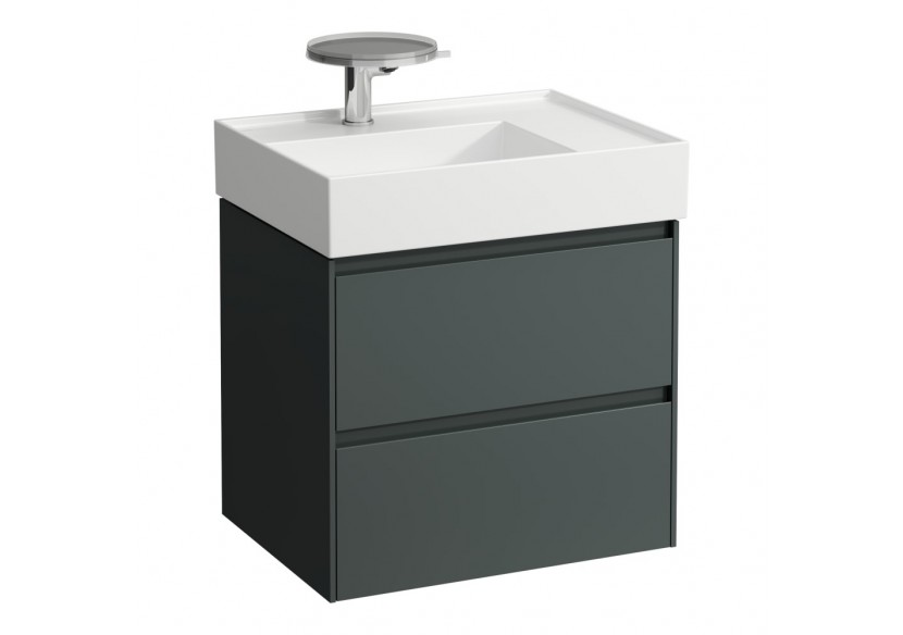 Meuble sous lavabo 600 2 tiroirs Lani Gris signalisation 585 x 450 x 515 mm - H4039321122661 - Laufen Meuble sous lavabo 600 2 tiroirs Lani Gris signalisation 585 x 450 x 515 mm - H4039321122661 - Laufen