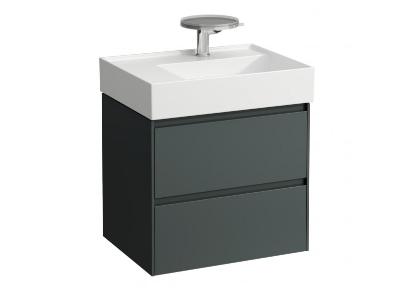Meuble sous lavabo 600 2 tiroirs Lani Gris signalisation 585 x 450 x 515 mm - H4039421122661 - Laufen Meuble sous lavabo 600 2 tiroirs Lani Gris signalisation 585 x 450 x 515 mm - H4039421122661 - Laufen