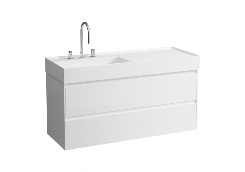 Meuble sous lavabo 1200 2 tiroirs Lani Blanc brillant 1180 x 450 x 515 mm - H4039721122611 - Laufen Meuble sous lavabo 1200 2 tiroirs Lani Blanc brillant 1180 x 450 x 515 mm - H4039721122611 - Laufen