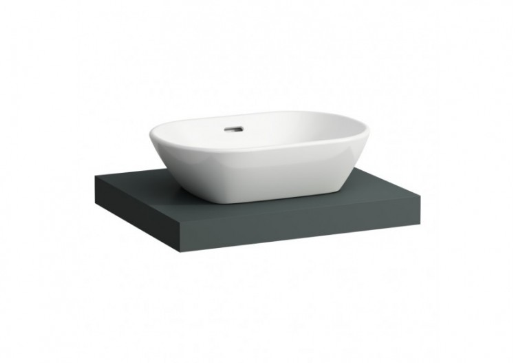 Plan de toilette Lani Gris signalisation 585 x 495 x 65 mm - H4046411122661 - Laufen