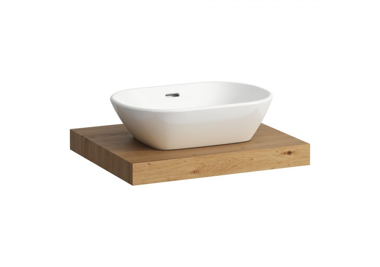 Plan de toilette Lani Chêne sauvage 585 x 495 x 65 mm - H4046411122671 - Laufen