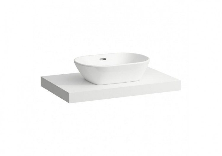 Plan de toilette Lani Blanc mat 785 x 495 x 65 mm - H4046511122601 - Laufen