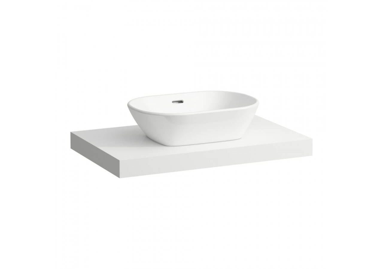 Plan de toilette Lani Blanc mat 785 x 495 x 65 mm - H4046511122601 - Laufen