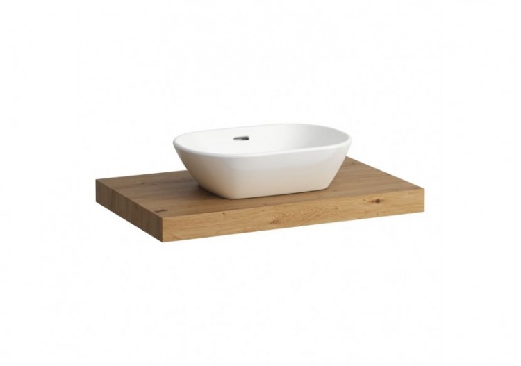 Plan de toilette Lani Chêne sauvage 785 x 495 x 65 mm - H4046511122671 - Laufen