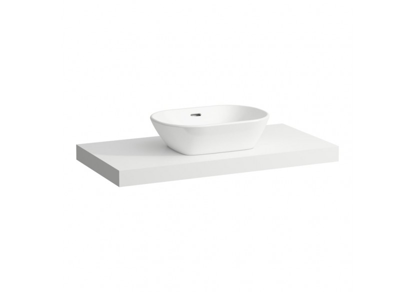 Plan de toilette Lani Blanc mat 985 x 495 x 65 mm - H4046611122601 - Laufen