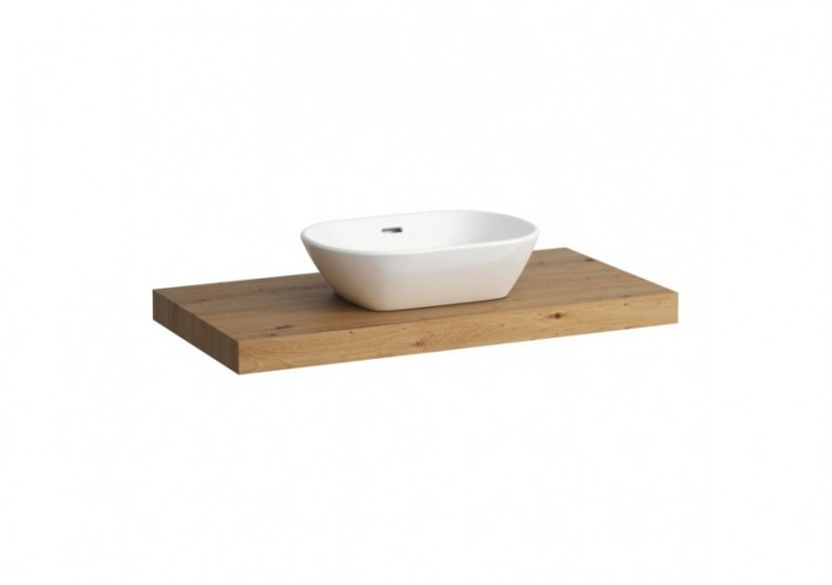 Plan de toilette Lani Chêne sauvage 985 x 495 x 65 mm - H4046611122671 - Laufen